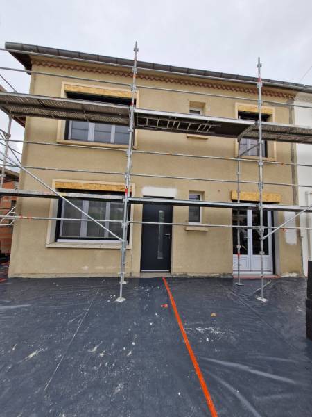 Chantier avant travaux d'ITE à Toulouse, Haute-Garonne