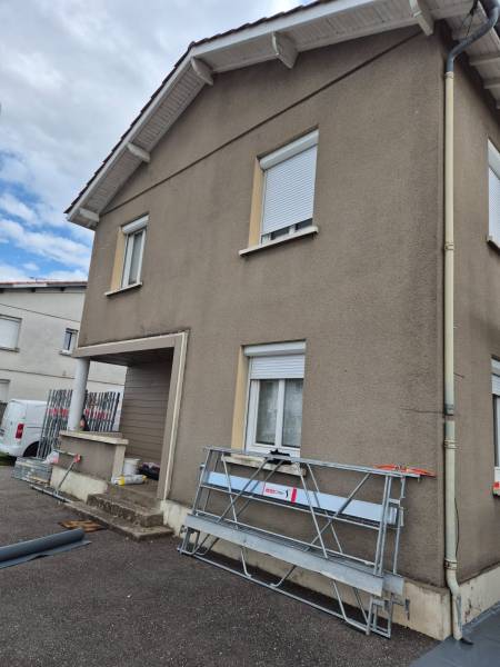 Façade avant travaux d'ITE à Tonneins, Lot et Garonne