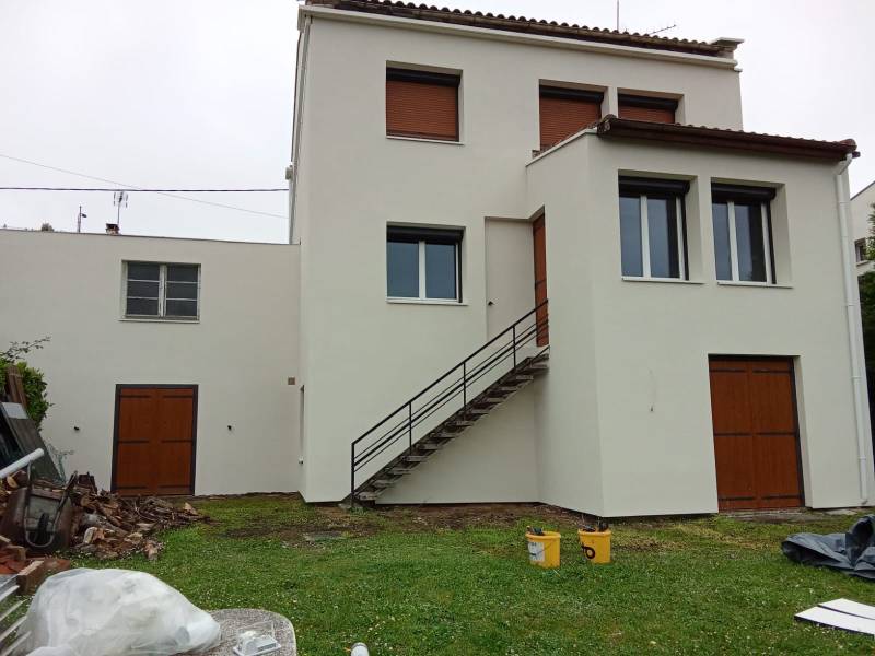 Chantier terminé, façade côté jardin